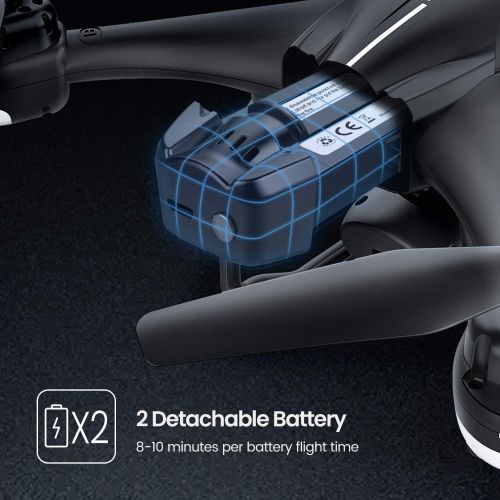  [아마존 핫딜]  [아마존핫딜]Potensic T18 GPS Camera Drone, FPV RC Quadcotper with 1080P HD Camera Live Video, GPS Auto Return Home, Altitude Hold, Follow Me, 2 Batteries and Aluminum Carrying Case