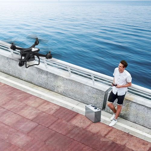  [아마존 핫딜]  [아마존핫딜]Potensic T18 GPS Camera Drone, FPV RC Quadcotper with 1080P HD Camera Live Video, GPS Auto Return Home, Altitude Hold, Follow Me, 2 Batteries and Aluminum Carrying Case