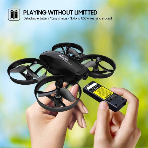  [아마존 핫딜]  [아마존핫딜]Drone for Kids,RC Mini Quadcopter Toy, Potensic A30,One Key Take-Off or Landing, Altitude Hold,Auto Hovering,Headless Mode,Boy Kids Toy, Detachable Battery (Black)