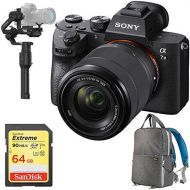 Sony a7III Full Frame Mirrorless Interchangeable Lens Digital Camera with 28-70mm Lens with HVLF60M External Flash Plus 128GB Accessories Bundle
