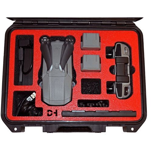  Drone Hangar Case with Custom Foam for DJI Mavic Air 2/2S with Fly More Kit