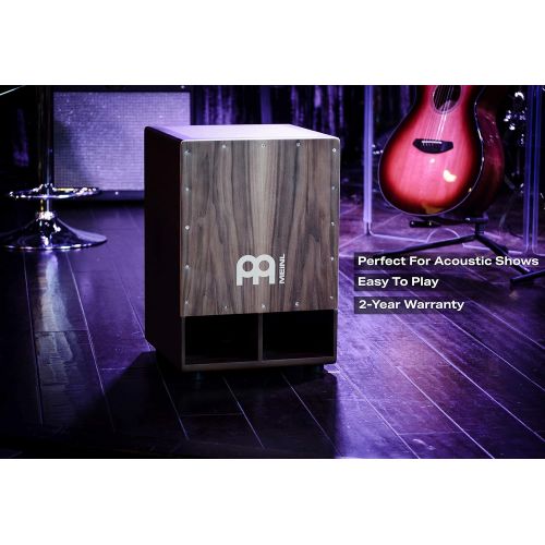  Meinl Percussion Jumbo Bass Subwoofer Cajon with Internal Snares-NOT Made in China-Walnut Playing Surface, 2-Year Warranty, (SUBCAJ5WN)