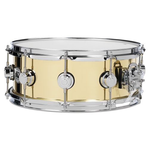  Drum Workshop, Inc. DW 6.5X14 Smooth Brass Snare Drum