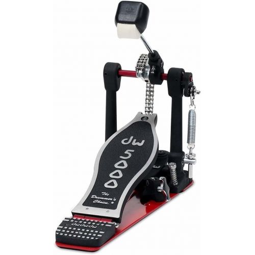  Drum Workshop DW DWCP5000AD4 Accelerator Single Bass Pedal Bundle Includes Flyweight Beater, Spring with Felt Insert, Drum Key Screw and Rocker Assembly with Bearing Rocker