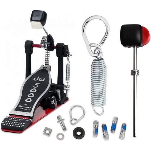  Drum Workshop DW DWCP5000AD4 Accelerator Single Bass Pedal Bundle Includes Flyweight Beater, Spring with Felt Insert, Drum Key Screw and Rocker Assembly with Bearing Rocker