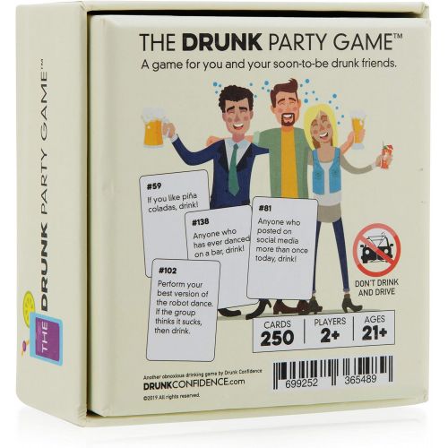  Drunk Confidence The Drunk Party Game [Adult Party Drinking Game]