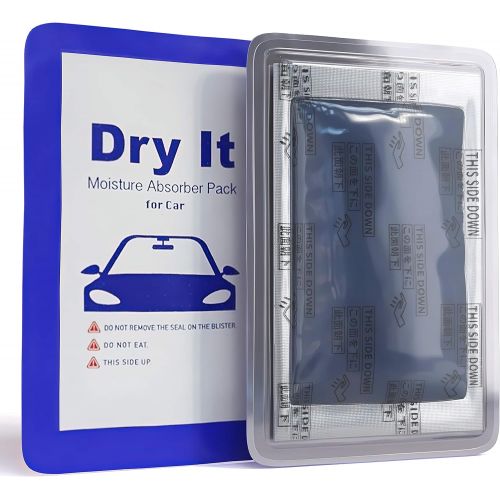  Dry It Activated Charcoal Car Deodorizer & Odor Eliminator - Moisture Absorber & Vehicle Interior Dehumidifier [5pk]