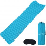 Dryzle Inflatable Lightweight Sleeping Pad - Compact Bed & Ultralight Camping Air Mattress with Foam Pads, Portable Blow Up Mat Great for Backpacking, Travel, Outdoor and Hiking