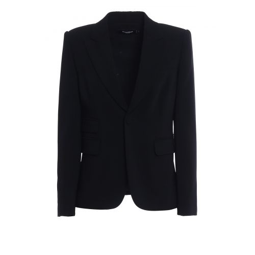  Dsquared2 One button formal crepe jacket