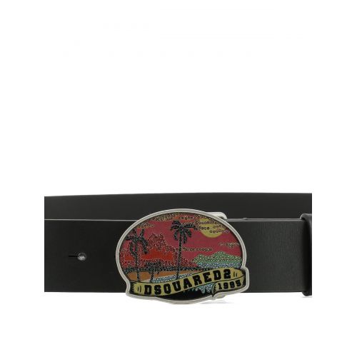  Dsquared2 Embellished Hawaii buckled belt