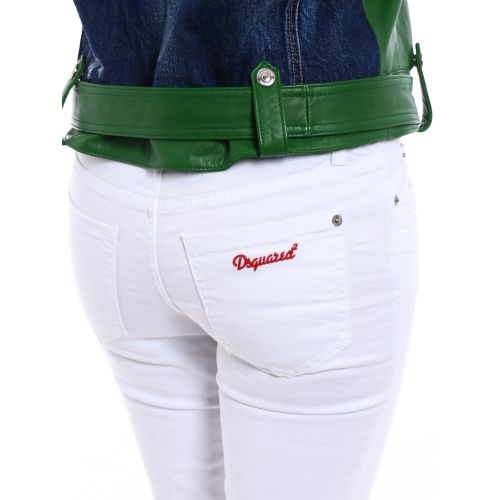  Dsquared2 Twiggy white denim cropped jeans