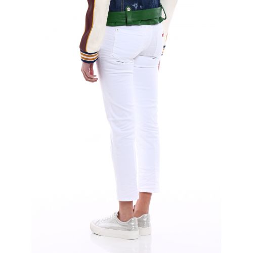  Dsquared2 Twiggy white denim cropped jeans