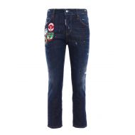 Dsquared2 Cool Girl crop jeans with patches