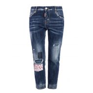 Dsquared2 Worn out crop jeans
