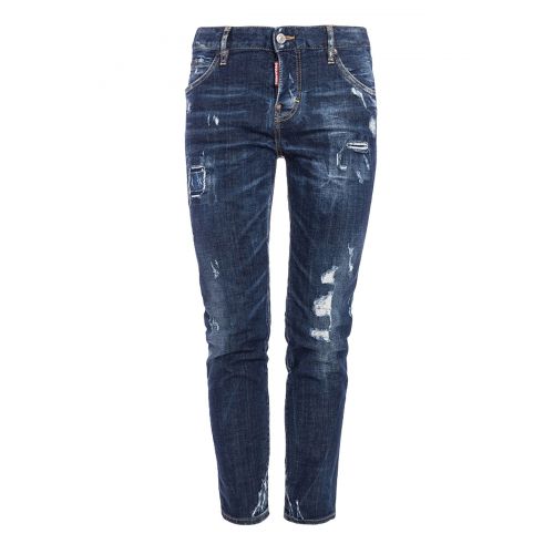  Dsquared2 Distressed denim five pocket jeans