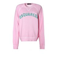 Dsquared2 Logo print pink cotton sweatshirt