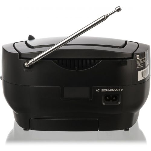  [아마존베스트]Dual P 49-1 Boombox with CD Player FM Radio, LED Display, Mains or Battery Operated, Black