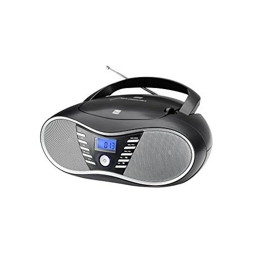  [아마존베스트]Dual P 60BT Portable Boombox (FM Radio, CD Player, Bluetooth Audio Streaming, USB Port) Black