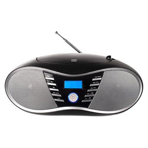  [아마존베스트]Dual P 60BT Portable Boombox (FM Radio, CD Player, Bluetooth Audio Streaming, USB Port) Black