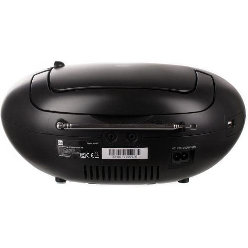  [아마존베스트]Dual P 60BT Portable Boombox (FM Radio, CD Player, Bluetooth Audio Streaming, USB Port) Black