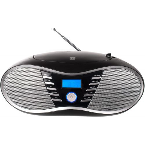  [아마존베스트]Dual P 60BT Portable Boombox (FM Radio, CD Player, Bluetooth Audio Streaming, USB Port) Black