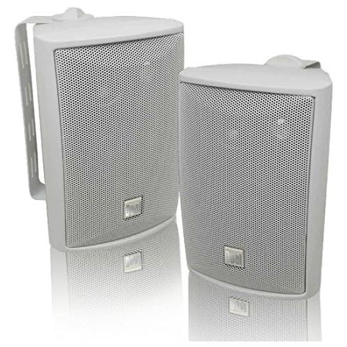  [아마존베스트]Dual Electronics LU43PW 3-Way High Performance Outdoor Indoor Speakers with Powerful Bass | Effortless Mounting Swivel Brackets | All Weather Resistance | Expansive Stereo Sound Co