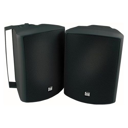  [아마존베스트]Dual Electronics LU53PB 3-Way High Performance Outdoor Indoor Speakers with Powerful Bass | Effortless Mounting Swivel Brackets | All Weather Resistance | Expansive Stereo Sound Co