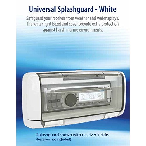  Dual Electronics SG3 Transparent Waterproof Marine Splashguard Radio Housing Unit Single DIN