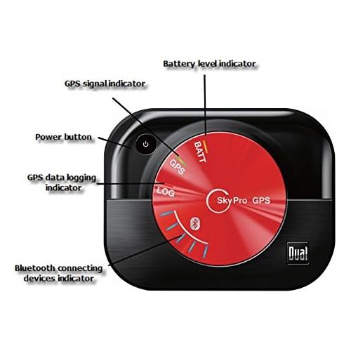  [아마존베스트]Dual Electronics XGPS160 Multipurpose Universal 5 Device Bluetooth GPS Receiver with Wide Area Augmentation System and Portable Attachment