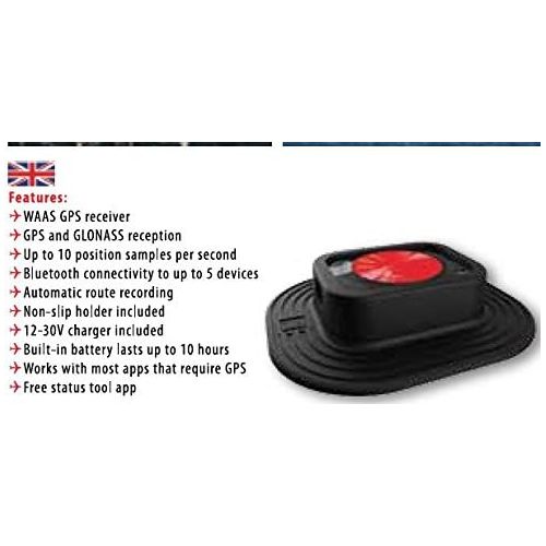  [아마존베스트]Dual Electronics XGPS160 Multipurpose Universal 5 Device Bluetooth GPS Receiver with Wide Area Augmentation System and Portable Attachment