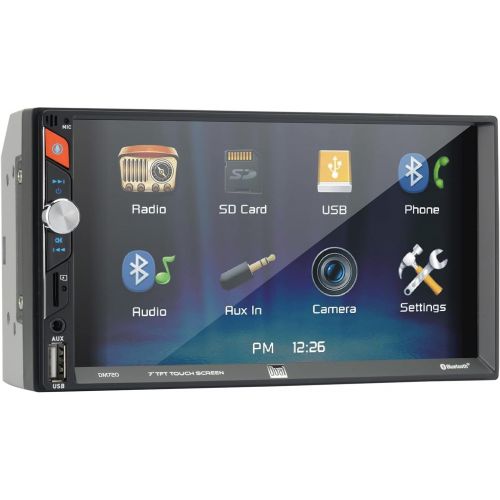  Dual Electronics Dual DM720 7-Inch Double-DIN in-Dash Mechless Receiver with Bluetooth