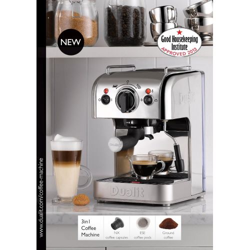  Dualit 4-in-1 Multi-Brew Espresso Machine with Bonus NX Adapter