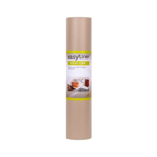  Duck Solid Grip Easy Liner Brand Shelf Liner - Taupe, 20 in. x 22 ft.