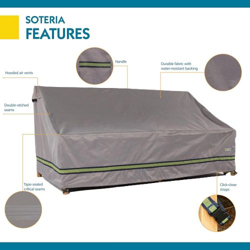  [아마존베스트]Duck Covers Soteria Waterproof 54 Inch Patio Loveseat Cover