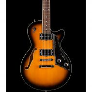 Duesenberg USA},description:The Starplayer TV is a semi hollow, dual pickup, 22 fret electric guitar, featuring arched top and back, bent sides and a 25.5 in. (647 mm) scale.The di