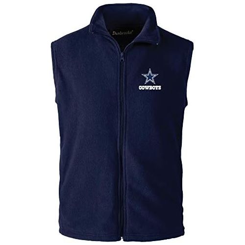  NFL Dunbrooke Apparel Mens Houston Fleece Vest