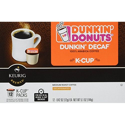  Dunkin Donuts K-Cups Decaf - 192 Count