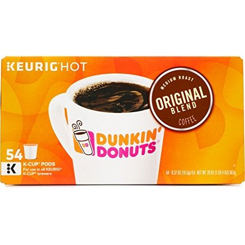  Dunkin Donuts Original Blend Pods K-Cup Pods, Pack Of Three (162 Count)