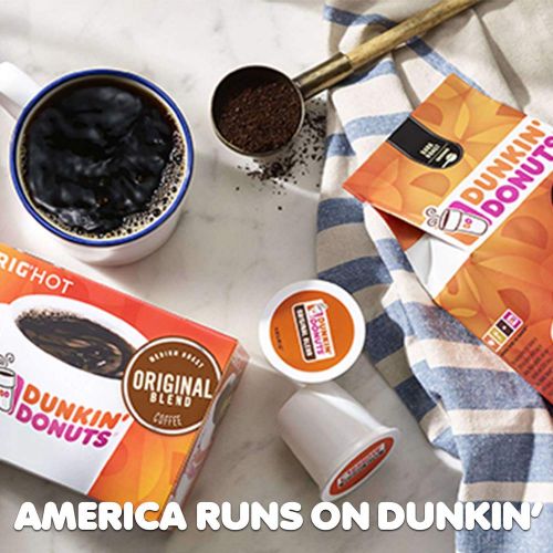  Dunkin Donuts Original Blend Coffee for K Cup Pods, Medium Roast, For Keurig Brewers, 60Count