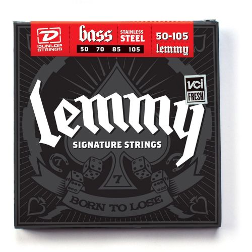  Dunlop LKS50105 Lemmy Kilmister Signature 4 String Bass Set, .050-.105