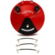 Dunlop JDF2 Classic Fuzz Face Pedal with Patch Cables