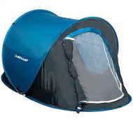 Dunlop :Outdoor Doppelzelt Campingzelt, blau/ grau, 220 x 120 x 90 cm