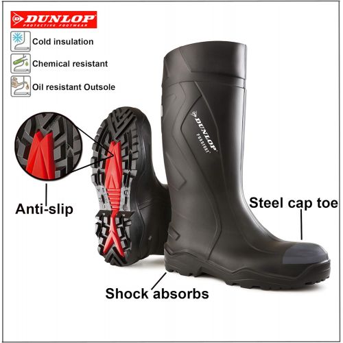  [아마존 핫딜] [아마존핫딜]Dunlop C762241 S5 PUROFORT+ Unisex-Erwachsene Sicherheitsstiefel