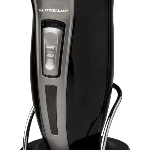  Electric Razor for Men with 3 Refills Rechargeable Beard Moustache and Dunlop Rules Black Battery