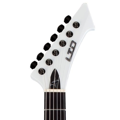  Dunlop ESP LTD Snakebyte Signature Series James Hetfield Electric Guitar with Case, Snow White