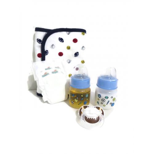  Dunn Associates Compatible with Baby Alive Snackin Luke - Football Set | 2oz Preemie Sports Bottles | Fake Milk +...