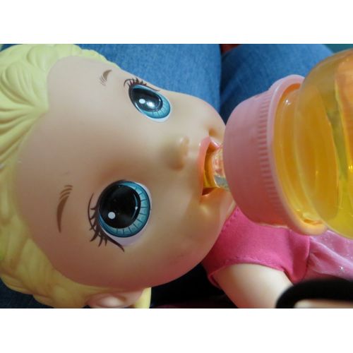  Dunn Associates Inc Baby Doll Set Compatible with Baby Alive Snackin Lily 2oz Fake Milk Juice Bottle (Colors/Designs...