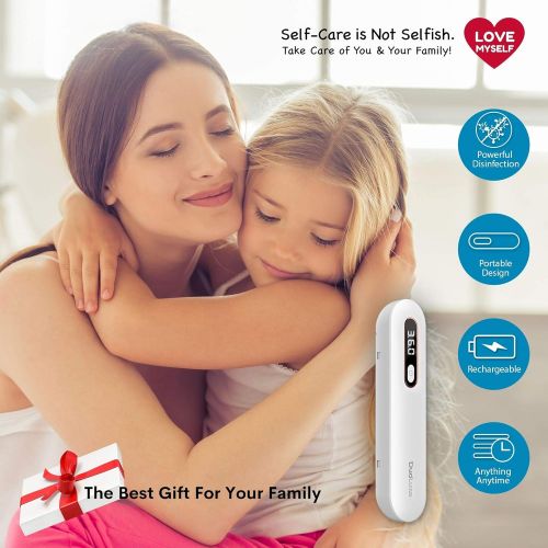  DuoLuxe UV Light Sanitizer Box - UV Light Sanitizer Wand - Multi-Functional UV Sterilizer, Phone Sanitizer - Kills 99.9% of Bacteria & Virus - Portable, Rechargeable, Ultraviolet L