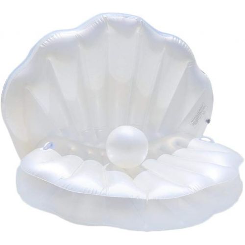  Duona Swimming Pool Inflatable Float Colossal Sea Shell Pool Float Floating Bed Row Cushion for Beach Swimming Pool Seaside Shell Shape Water Sofa Floating Air Bed Water Floating Row Cus