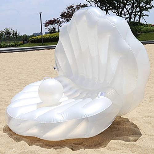  Duona Swimming Pool Inflatable Float Colossal Sea Shell Pool Float Floating Bed Row Cushion for Beach Swimming Pool Seaside Shell Shape Water Sofa Floating Air Bed Water Floating Row Cus